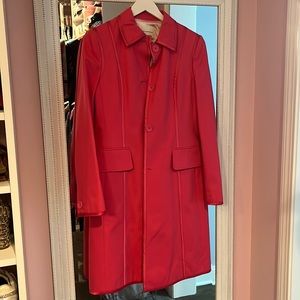BANANA REPUBLIC - LNC - size M - hot pink Trench Coat